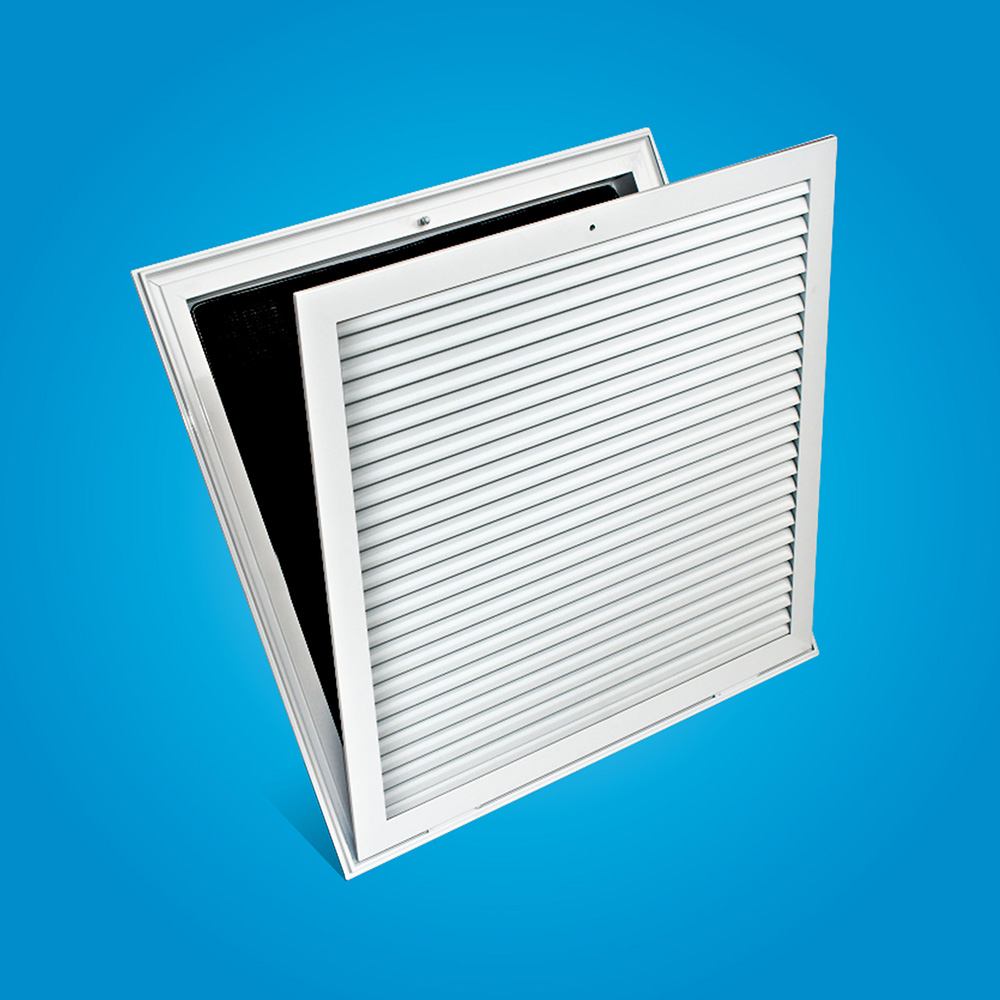 門鉸式回風(fēng)（出口款） Return air louver-hinged style with filter，XYAL-E
